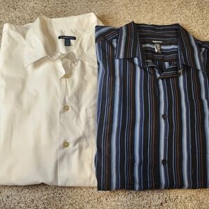 Men's Button Up Dress Shirt Bundle 2XL TALL